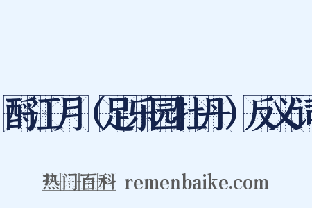 酹江月（足乐园牡丹）反义词是什么意思的图片
